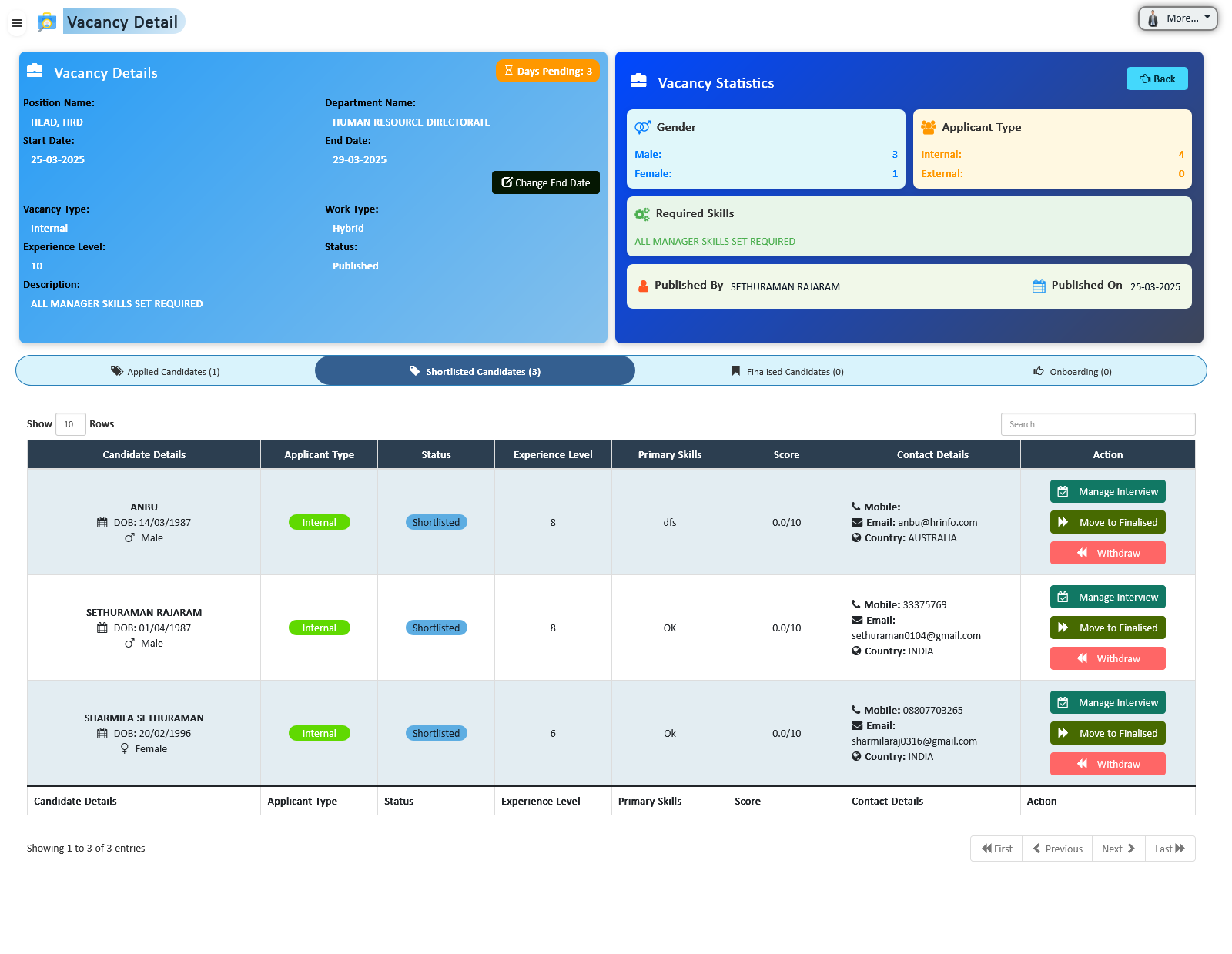 Job Offer and Onboarding